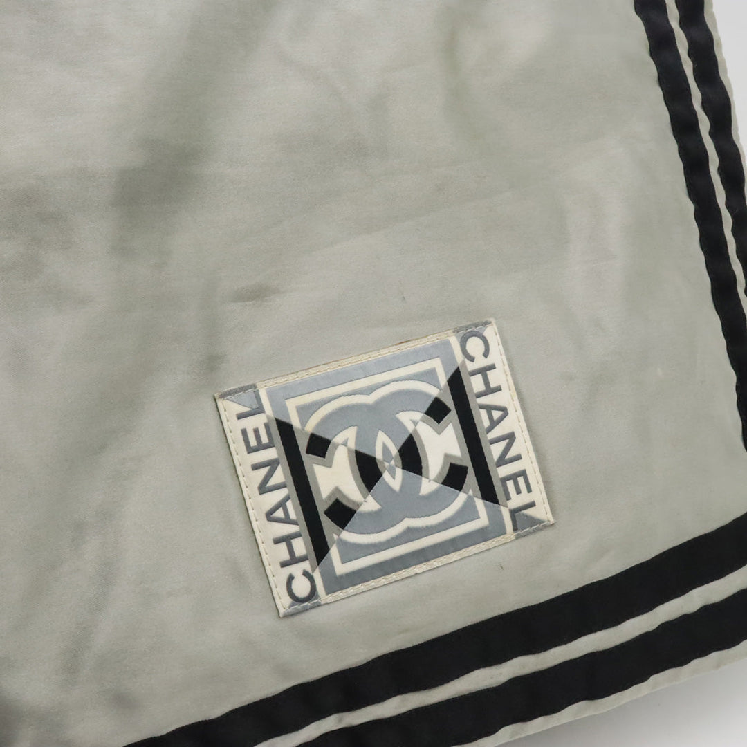 Top Quality Chanel Top Quality Chanel SPORTS LINE COCOMARK SHOLDER BAG Messenger Bag Saten Nylon Silver Black A31751