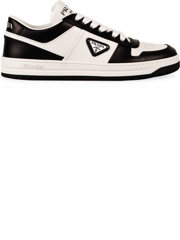 Prada Downtown Leather Low-Top Sneakers