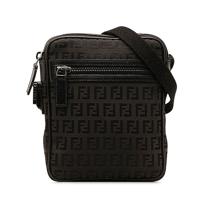 Fendi Crossbody Bag in Leather Black Ladies 8BT098