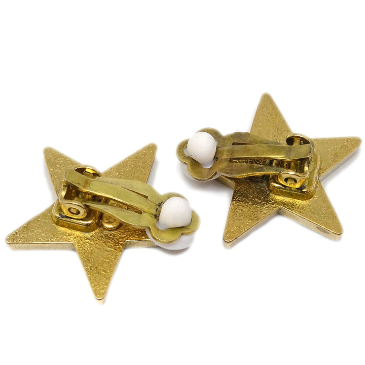 Top Quality Chanel Star Earrings Clip-On Blue 01P