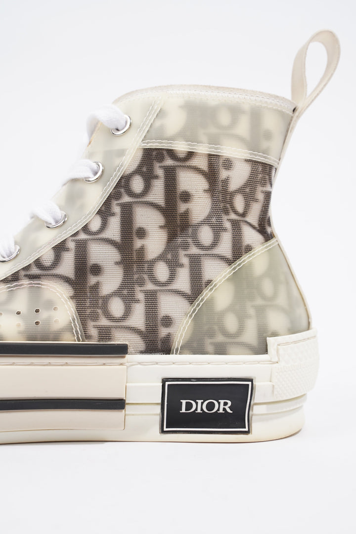 Christian Dior B23 Hightops Grey Oblique Canvas EU 38 UK 5
