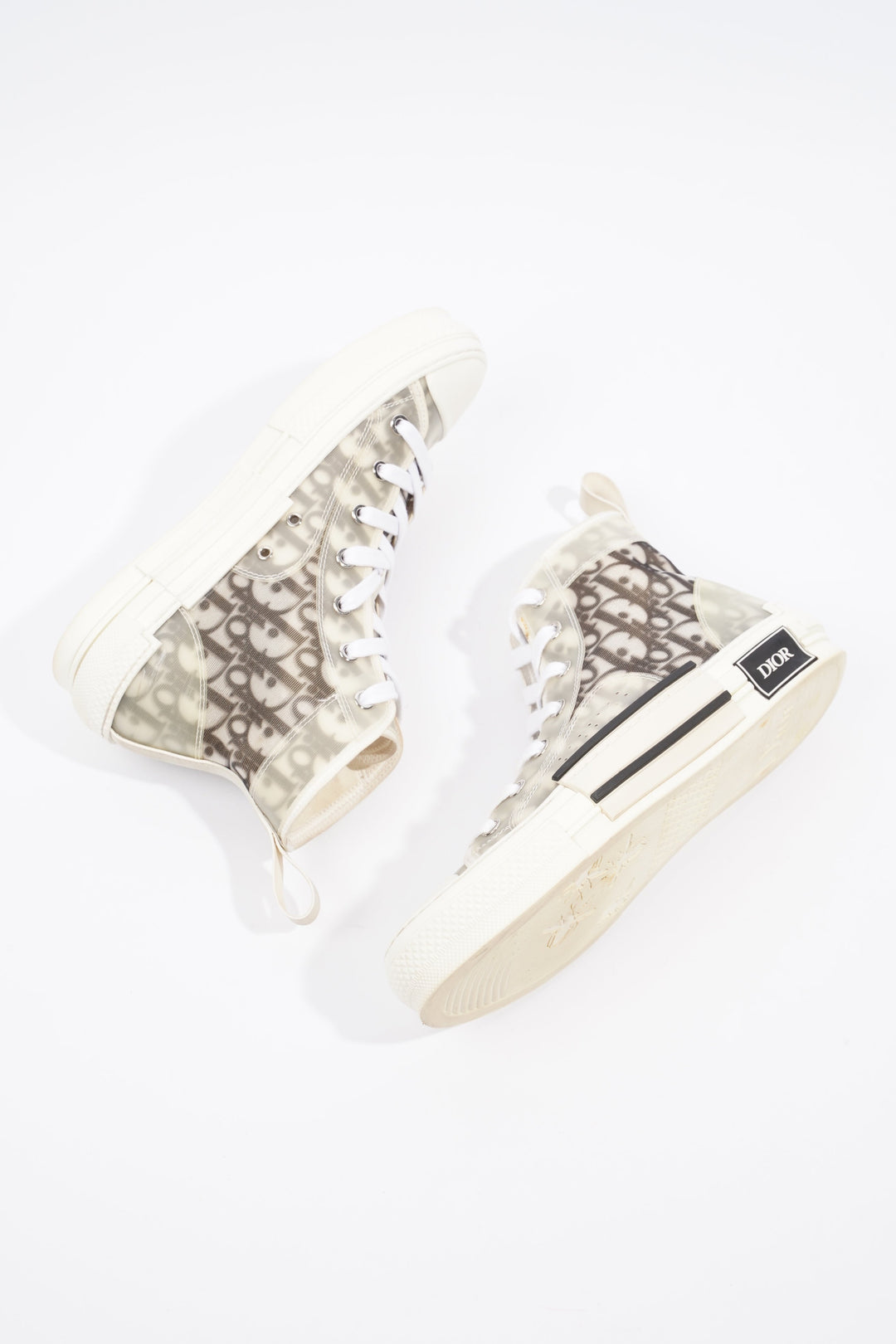 Christian Dior B23 Hightops Grey Oblique Canvas EU 38 UK 5