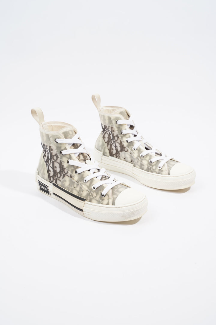 Christian Dior B23 Hightops Grey Oblique Canvas EU 38 UK 5