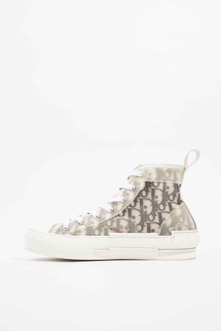Christian Dior B23 Hightops Grey Oblique Canvas EU 38 UK 5
