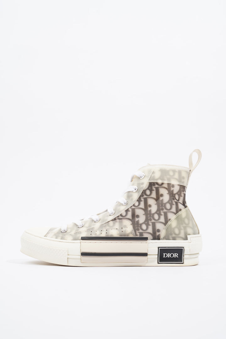 Christian Dior B23 Hightops Grey Oblique Canvas EU 38 UK 5