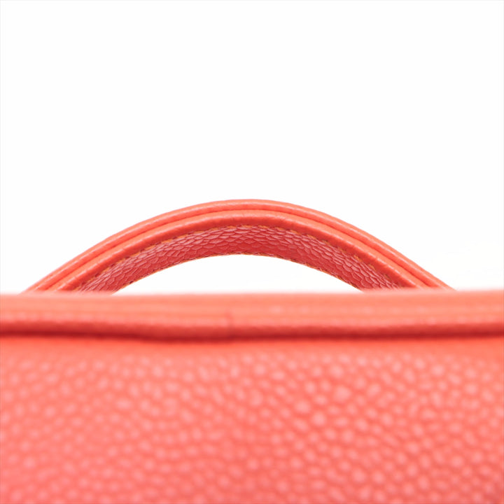 Top Quality Chanel Vanity Bag in Caviar Leather Orange