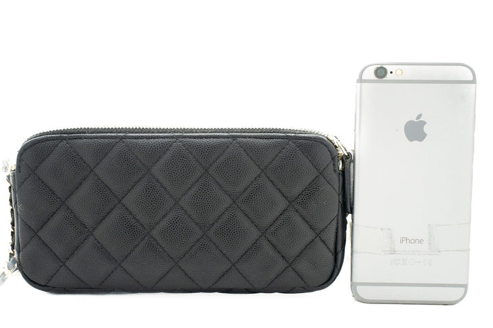 Top Quality Chanel Caviar Wallet On Chain WOC Double Zip Chain Shoulder Bag