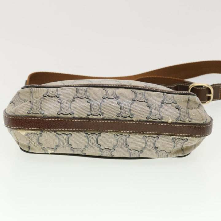 Celine Shoulder Bag Triomphe Beige SC-ST-0097 Auth 39618