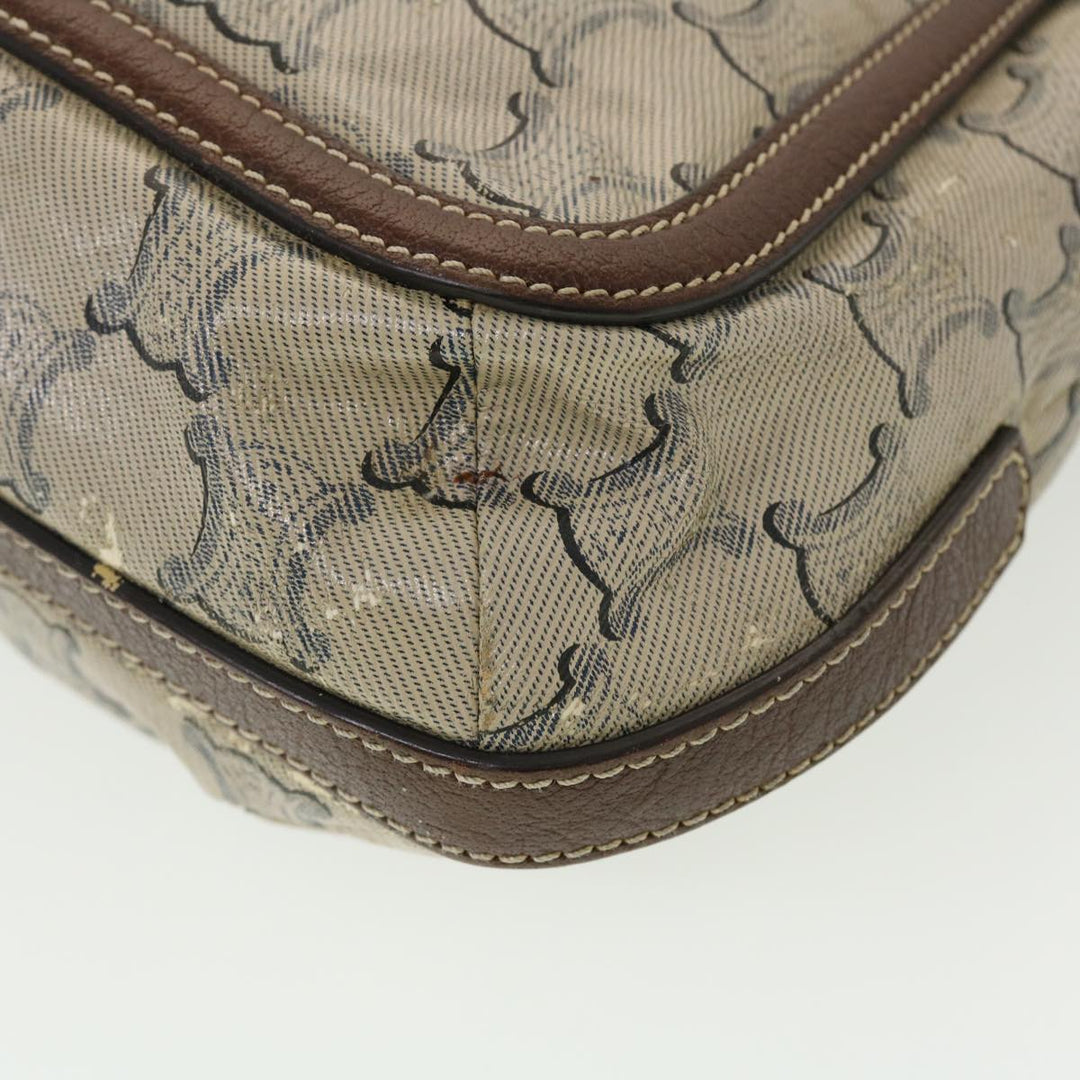 Celine Shoulder Bag Triomphe Beige SC-ST-0097 Auth 39618