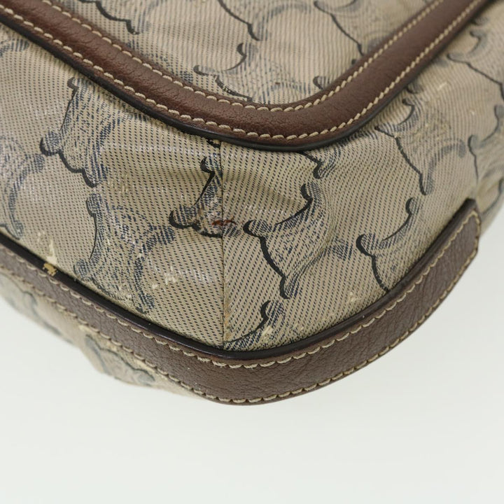 Celine Shoulder Bag Triomphe Beige SC-ST-0097 Auth 39618