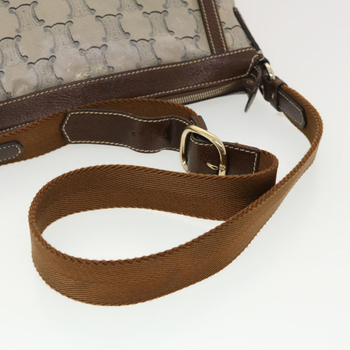 Celine Shoulder Bag Triomphe Beige SC-ST-0097 Auth 39618