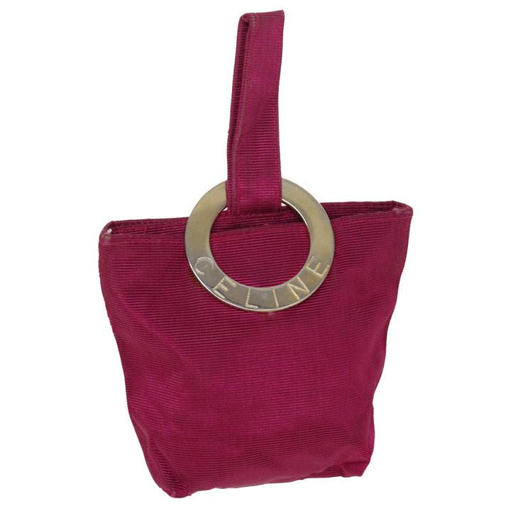 Celine Pouch Nylon Pink  39620