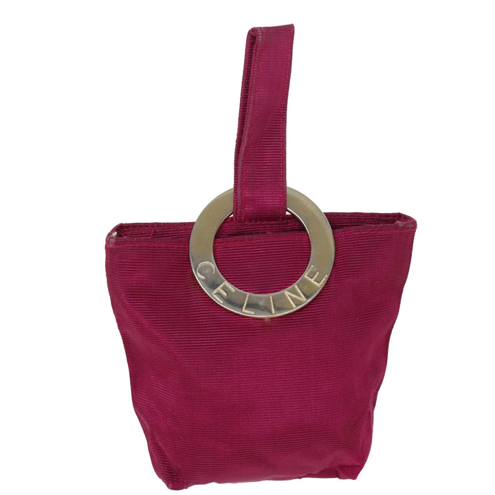Celine Pouch Nylon Pink  39620