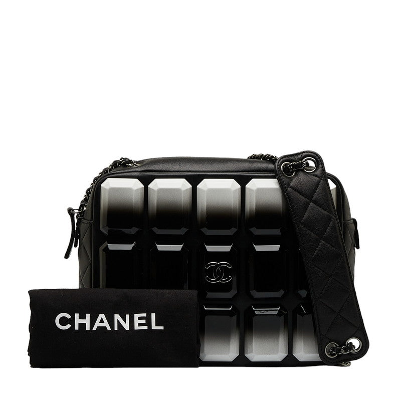 Top Quality Chanel Crossbody Bag in Lambskin Gun Metal Black Ladies