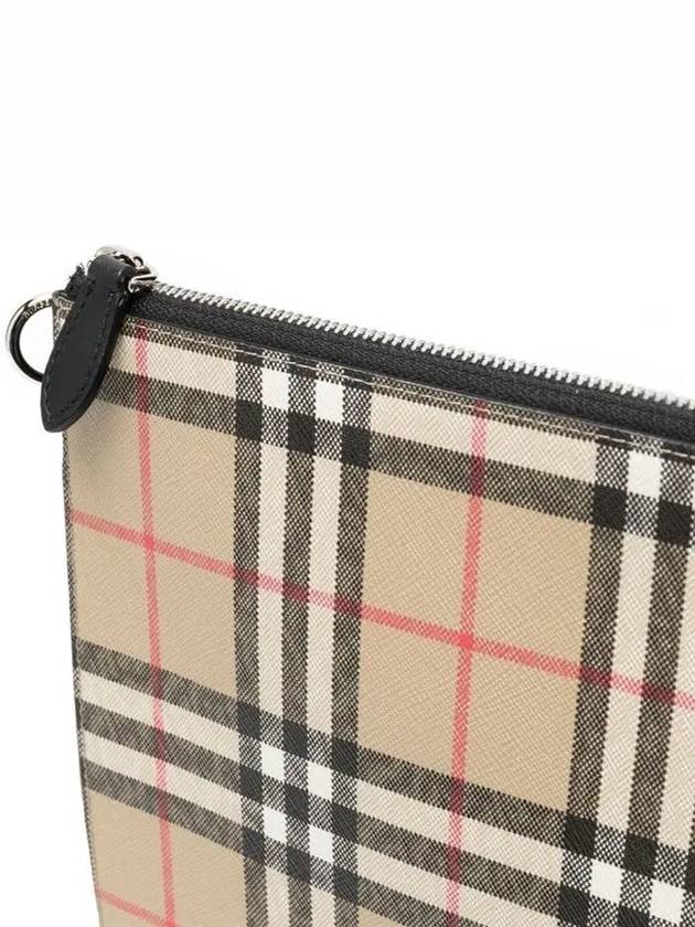 Burberry Vintage Check Clutch Bag Beige