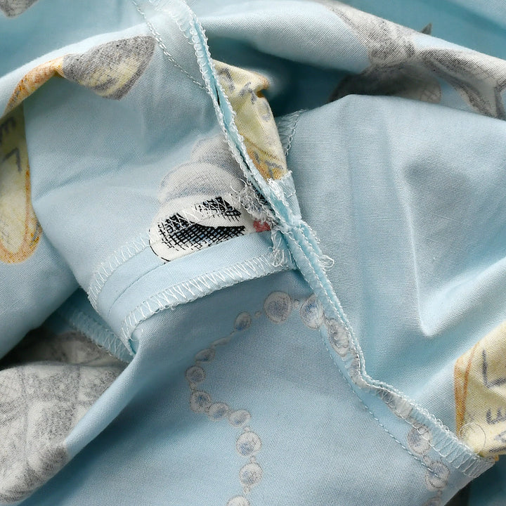 Top Quality Chanel Icon Half Pants Light Blue #36