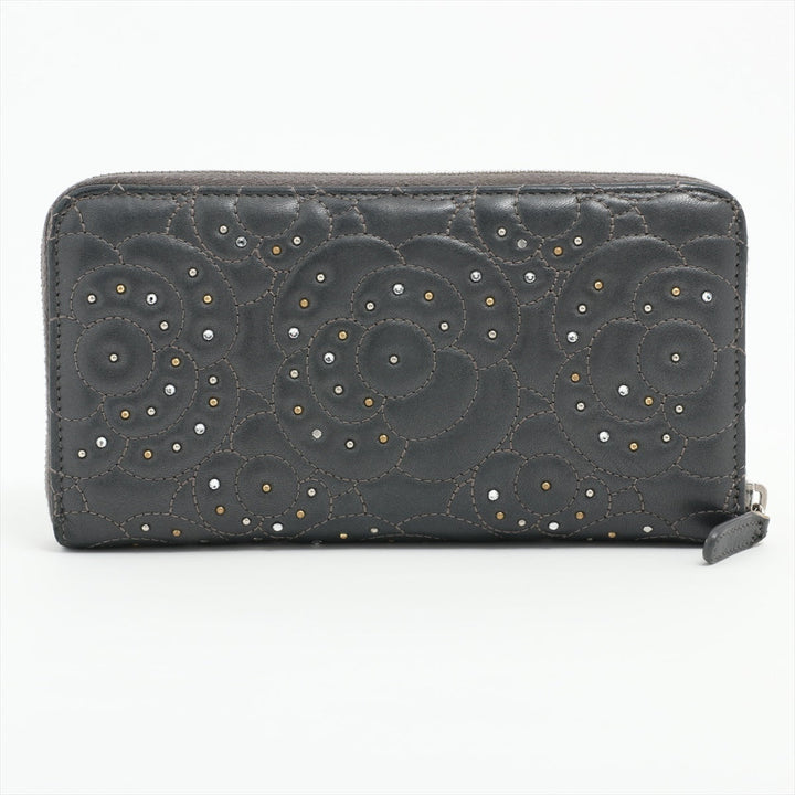 Top Quality Chanel Camelia  Round  Wallet Stands Gr Silver Gold