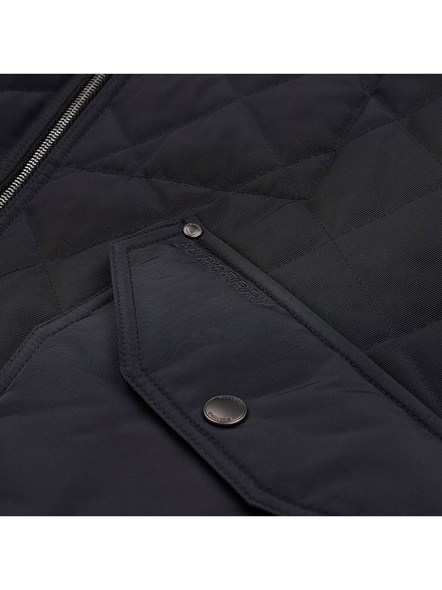 Burberry Diamond Quilted Thermoregulated Jacket Black