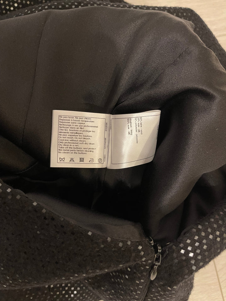 Top Quality Chanel Black Long Sleeve Embellished Jacket with Matching Jumpsuit Set Size FR 34 (UK 6)