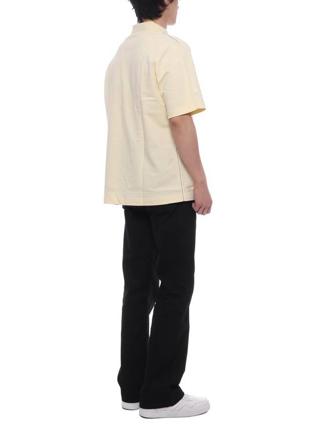 Burberry Embroidery Equestrian Knight Polo Shirt Yellow