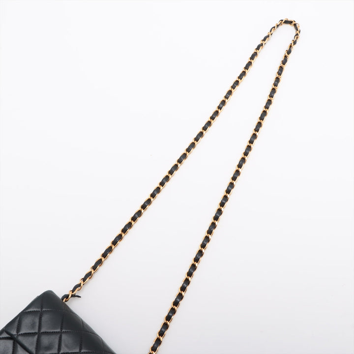 Top Quality Chanel Mini Matrasse  Single Flap Single Chain Bag Navy G  6th