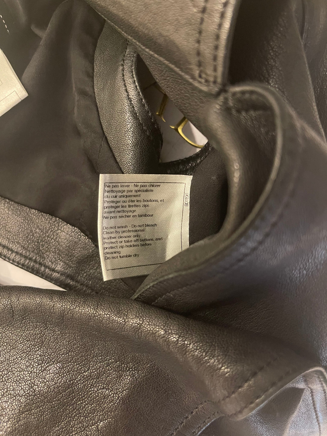 Top Quality Chanel 12P Black Asymmetric Lambskin Leather Gilet with Belt Size FR 36 (UK 8) RRP ¬£5,500