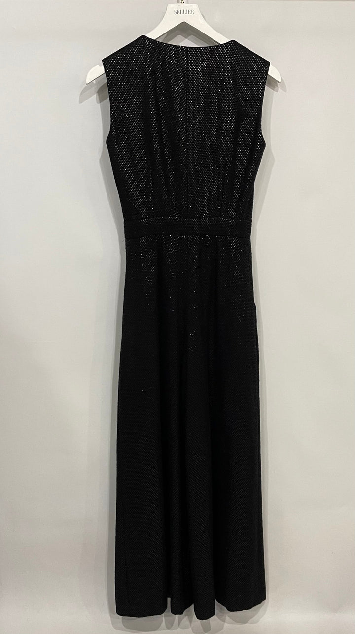 Top Quality Chanel Black Long Sleeve Embellished Jacket with Matching Jumpsuit Set Size FR 34 (UK 6)