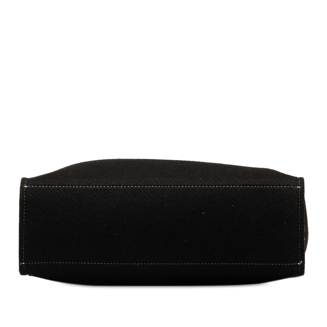 BURBERRY Wool Supernova Check Handbag