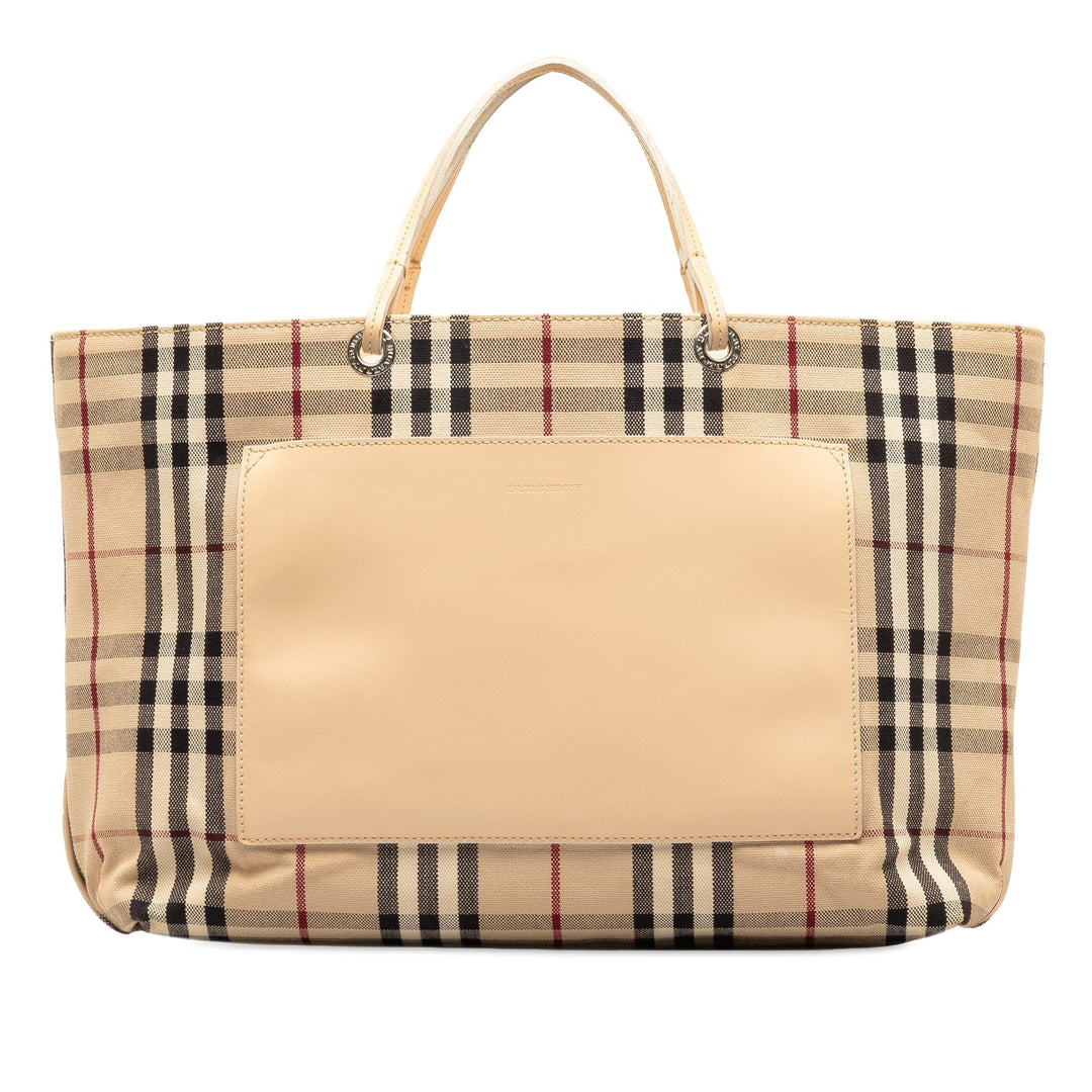 BURBERRY House Check Tote Tote Bag