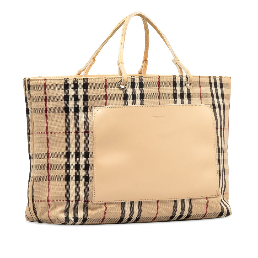BURBERRY House Check Tote Tote Bag