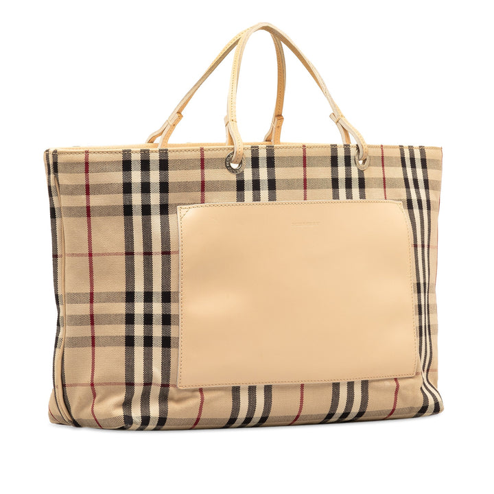 BURBERRY House Check Tote Tote Bag