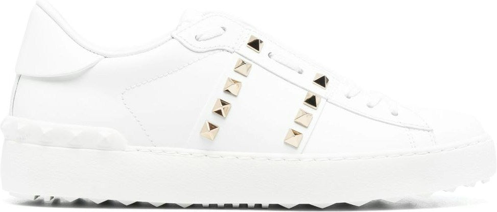 ROCKSTUD UNTITLED LEATHER SNEAKERS