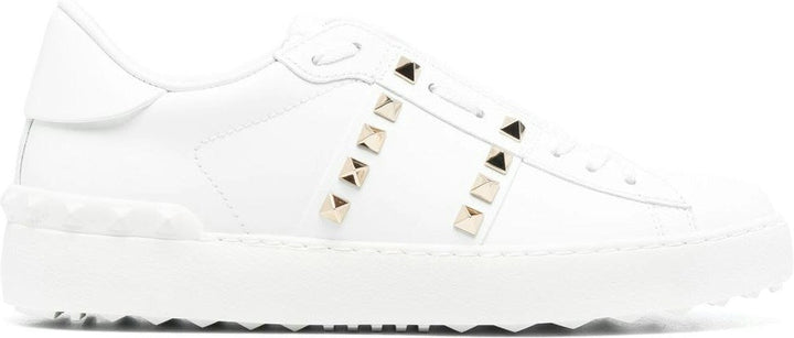 ROCKSTUD UNTITLED LEATHER SNEAKERS