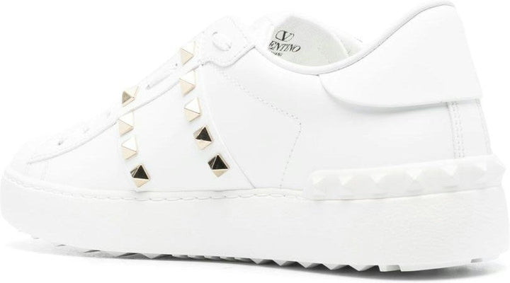 ROCKSTUD UNTITLED LEATHER SNEAKERS