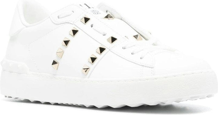 ROCKSTUD UNTITLED LEATHER SNEAKERS