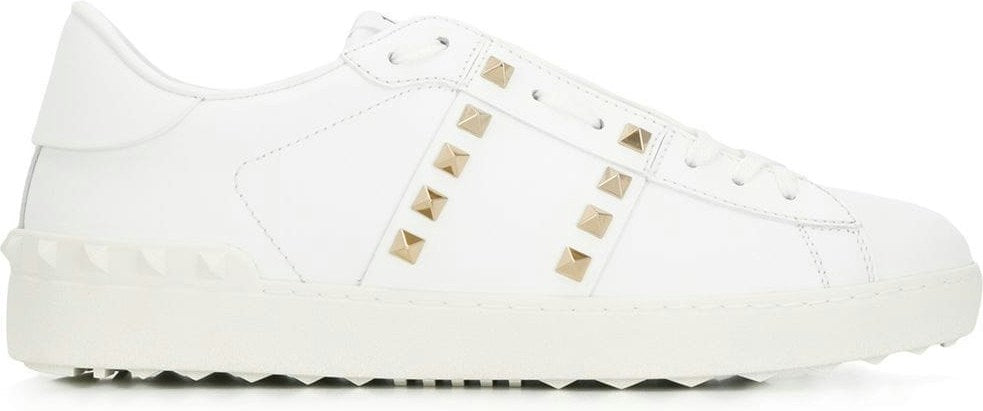 ROCKSTUD UNTITLED LEATHER SNEAKERS