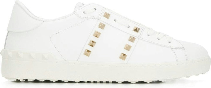 ROCKSTUD UNTITLED LEATHER SNEAKERS