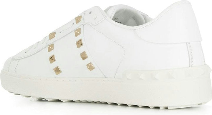 ROCKSTUD UNTITLED LEATHER SNEAKERS