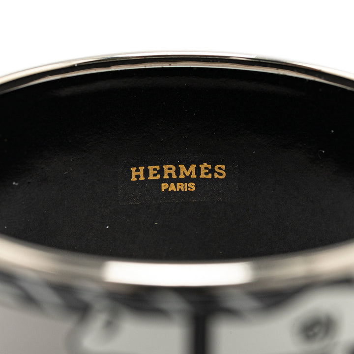 Top quality Hermes Extra Wide Enamel Quadridge Bangle Costume Bracelet