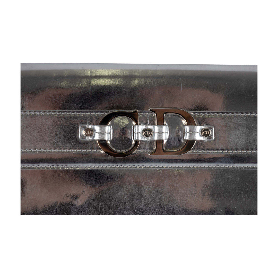 Top quality Dior Christian Top quality Dior Metallic Silver Pochette
