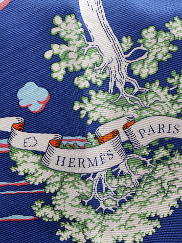 Hermes Blue 90x90cm Scarf.