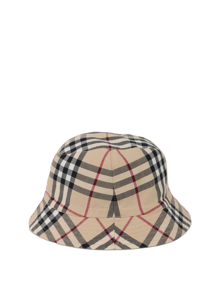 Burberry Cotton Check Reversible Bucket Hat.