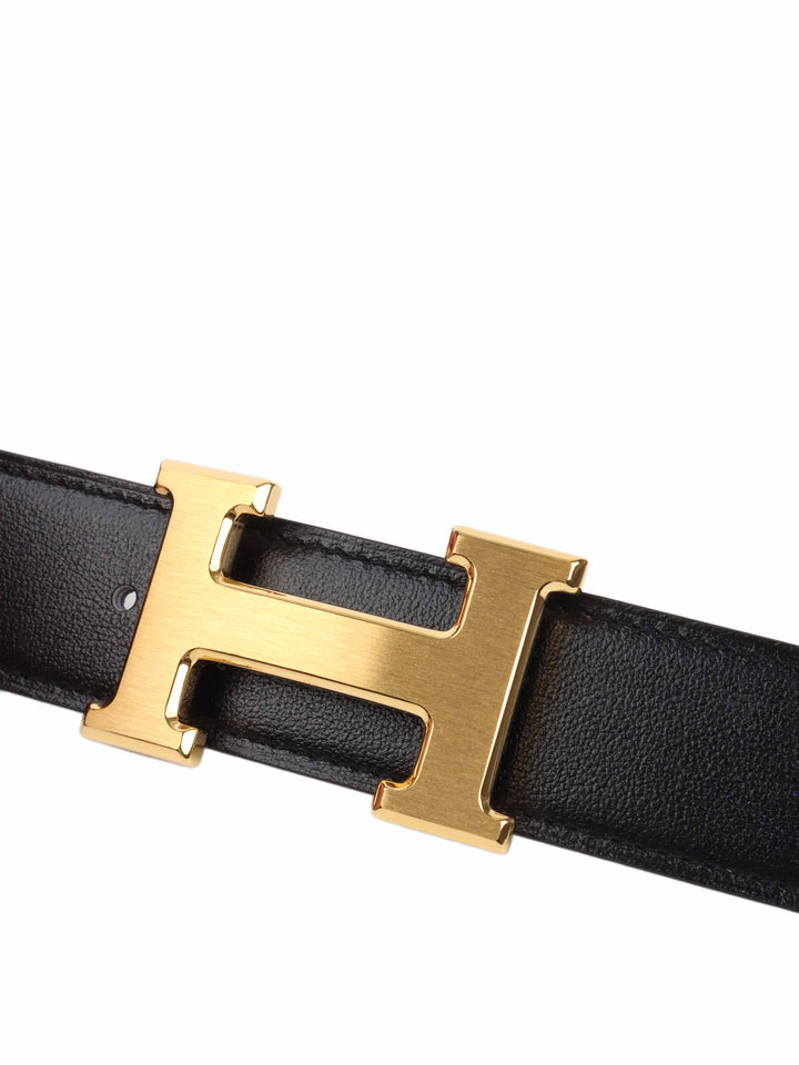 Hermes Constance Belt Black 32mm Reversible.