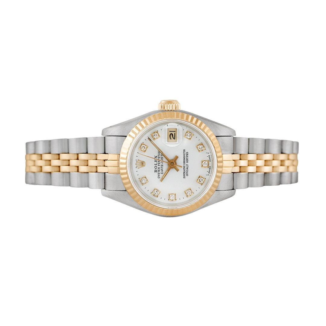 Rolex Ladies Two-tone Datejust with Factory diamonds, item #8