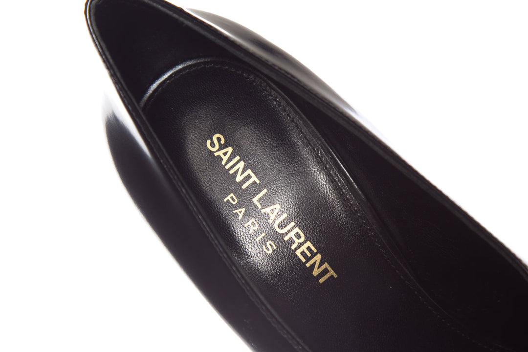 YSL Black Pointed Toe Heels SZ 37