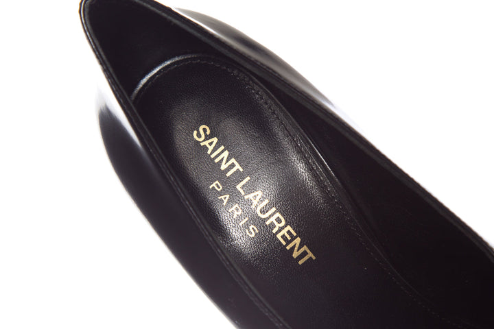 YSL Black Pointed Toe Heels SZ 37