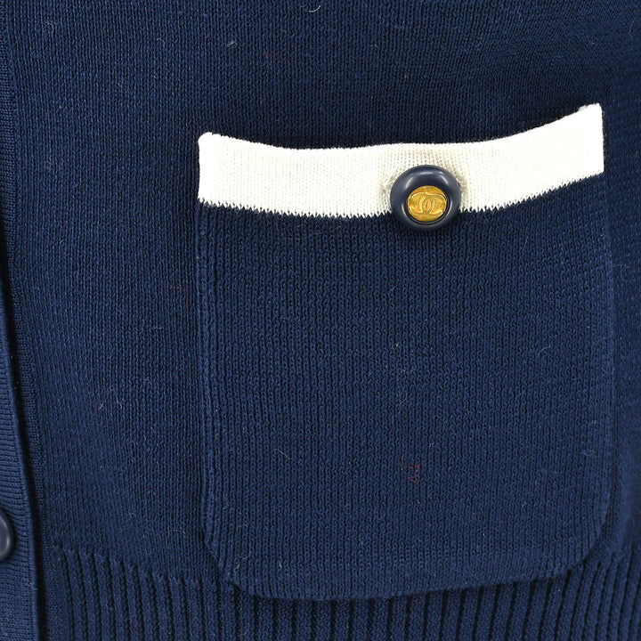 Top Quality Chanel Cardigan Navy 94P #42