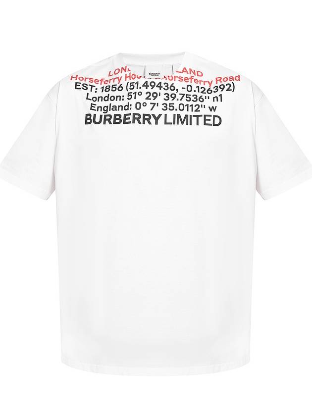 Burberry Location Short Sleeve T-Shirt White
