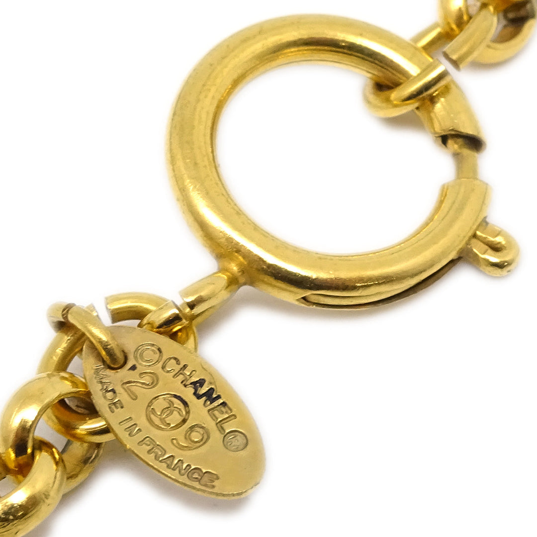 Top Quality Chanel CC Chain Pendant Necklace Gold 3067