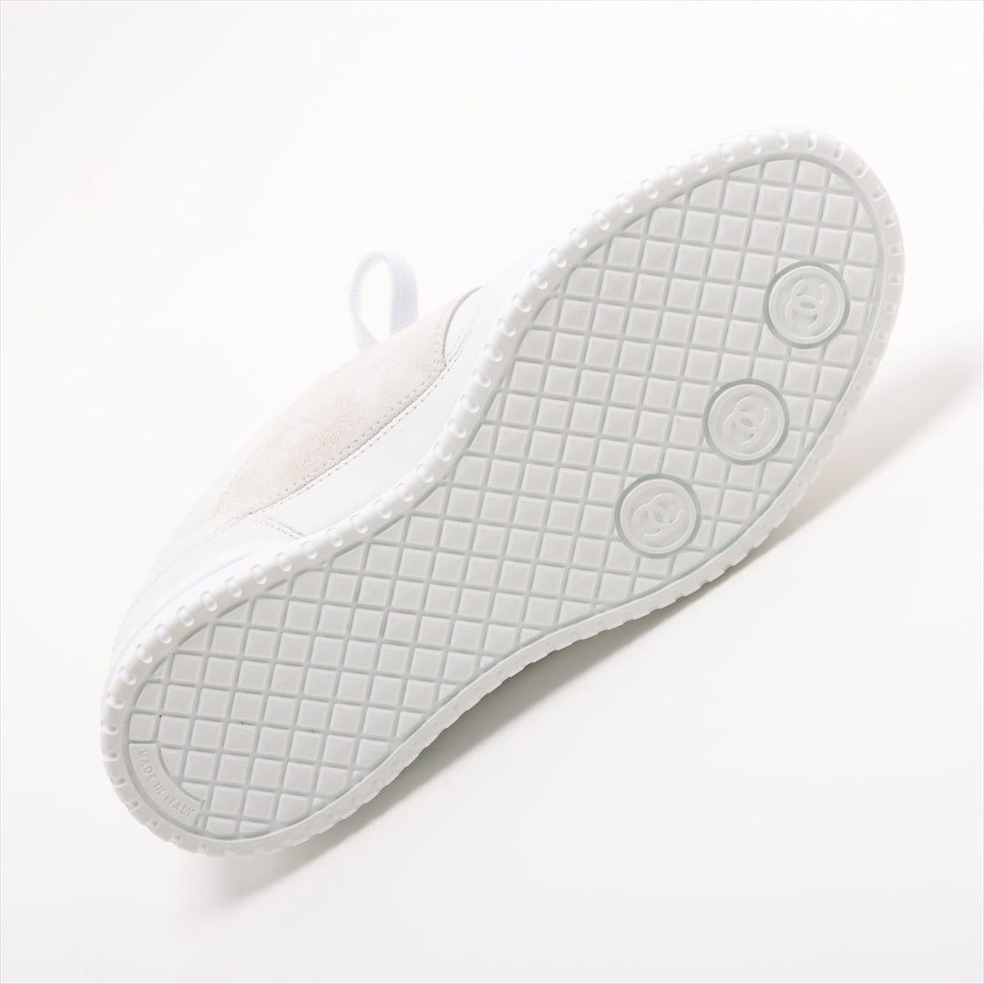 Top Quality Chanel Coco 24C Leather X  Trainers 35  White G45470 Suedeer
